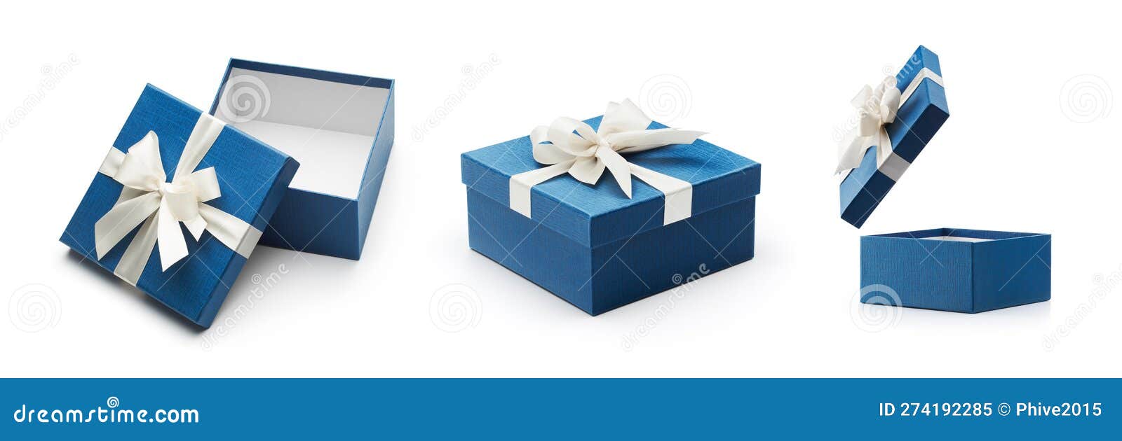 Various of Blue Gift Boxes Isolated Stock Image Image of isolated