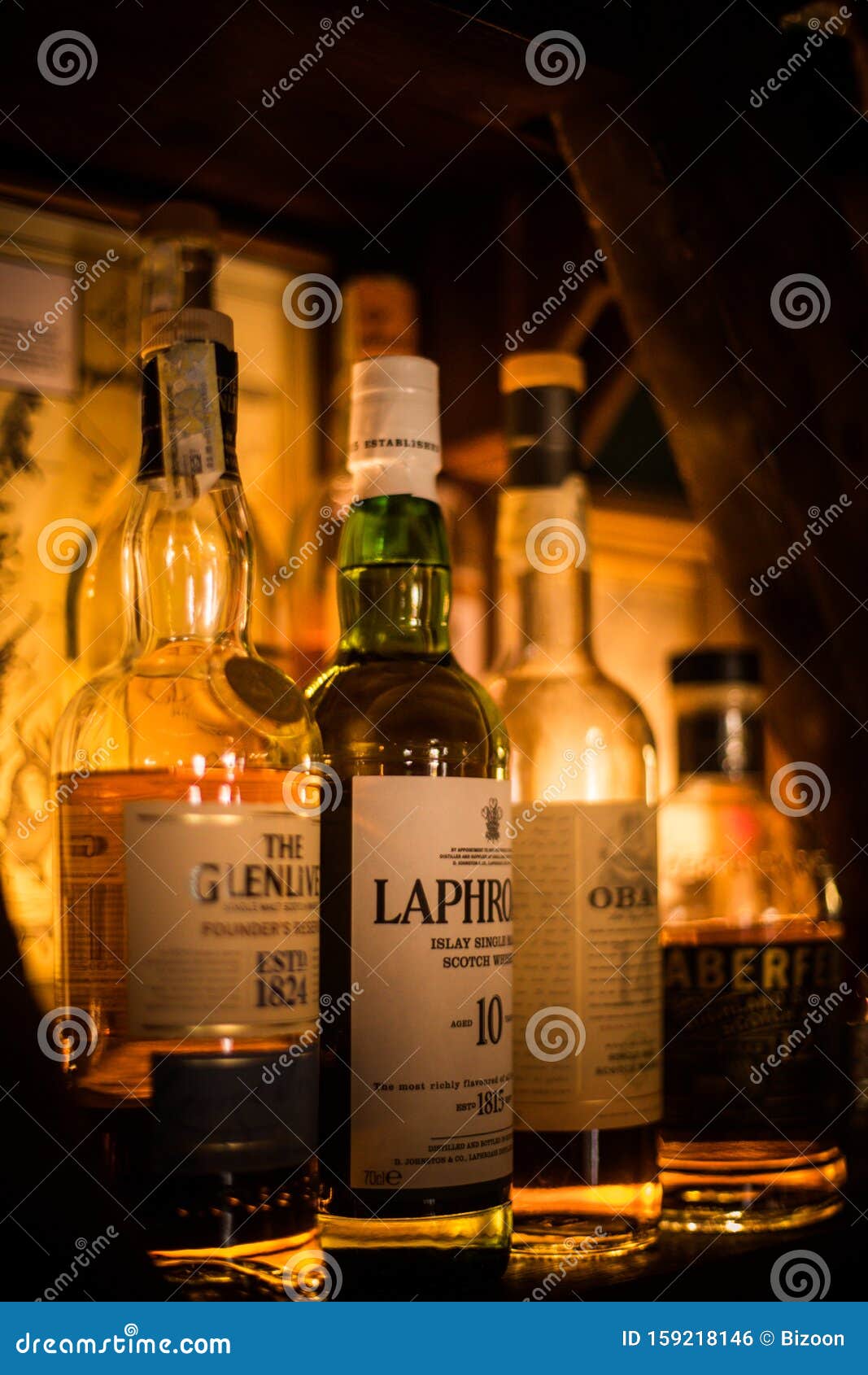 Various Bottles Of Alcohol In A Pub Editorial Photo - Image of club ...