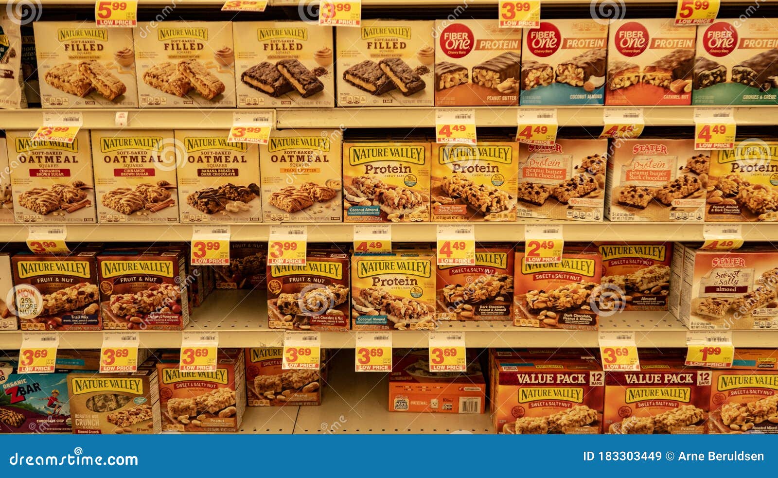 Various Brands of Breakfast Bars Editorial Stock Image Image of boxes