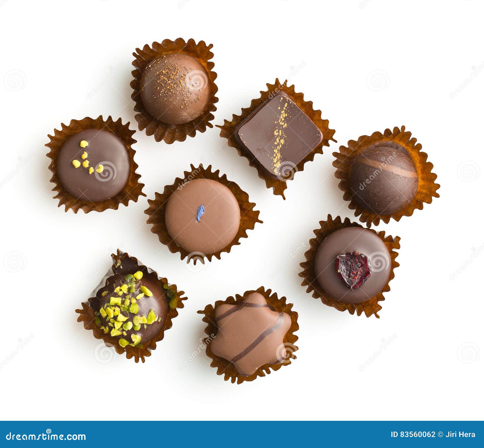 Various Chocolate Pralines. Stock Photo Image of sweet, gourmet 83560062