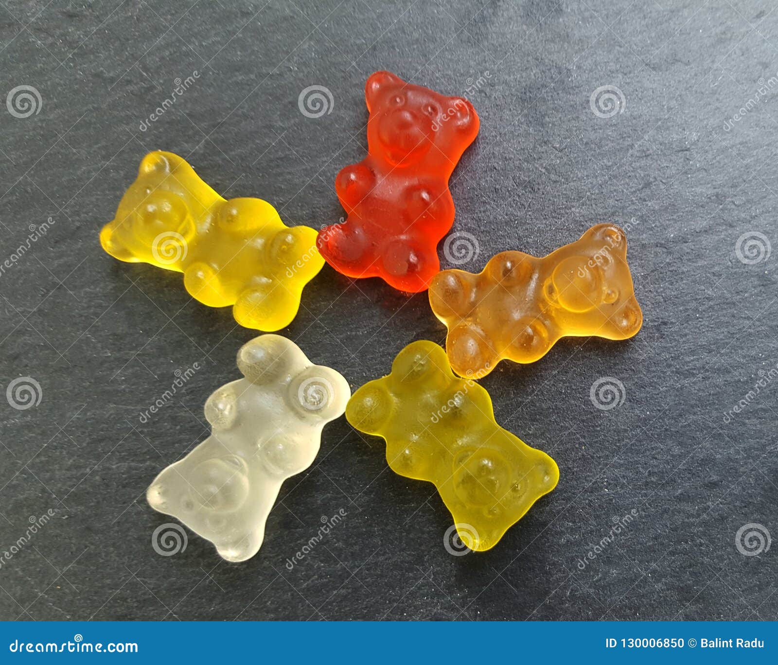 Various Colored Gummy Bears Editorial Image Image of fruity, desert