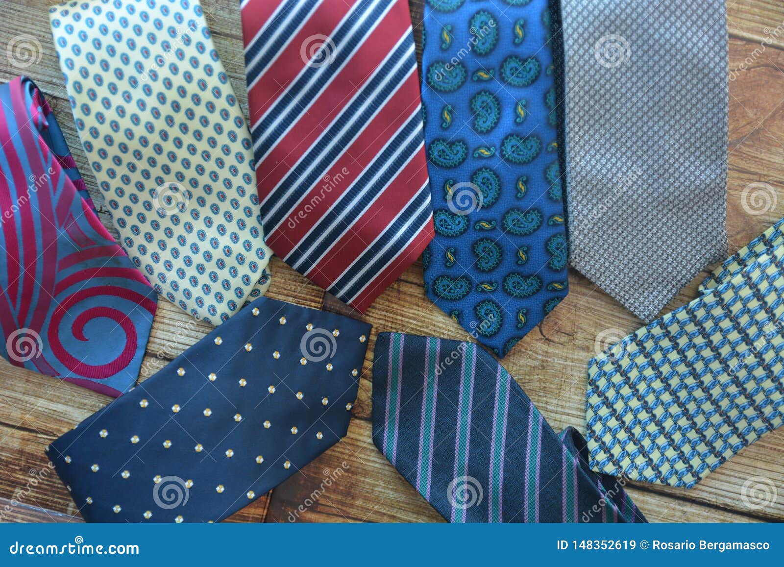 Various Colored Men`s Ties Accessories Fashion Man Stock Image - Image ...