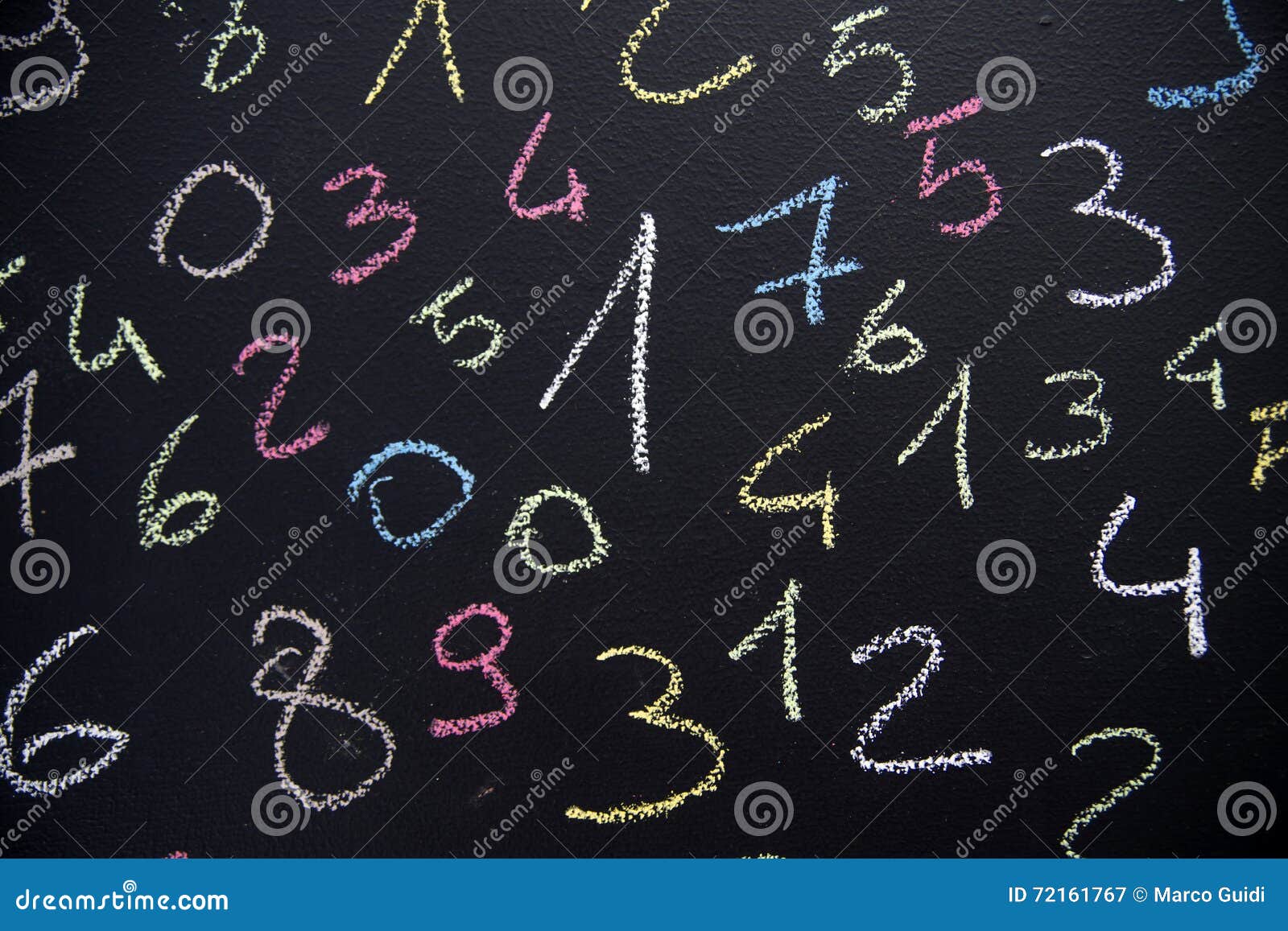 Various colored numbers stock image. Image of number - 72161767