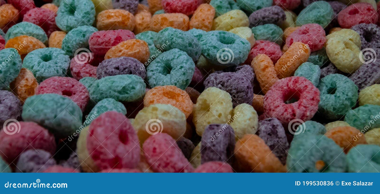 Various Colorful Fruit Cereal Wheels Stock Photo Image of cereals