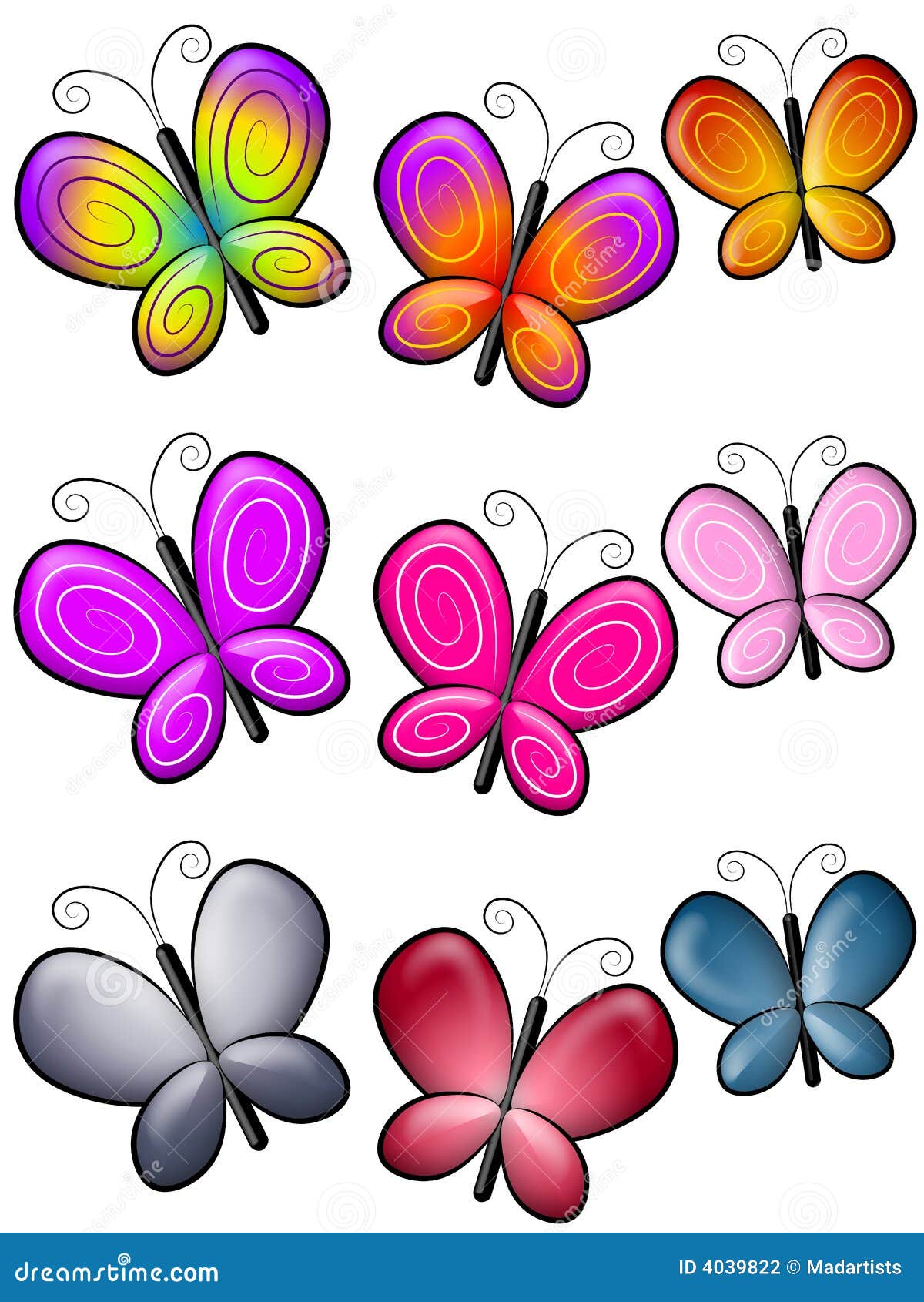 Colourful Butterfly Printable