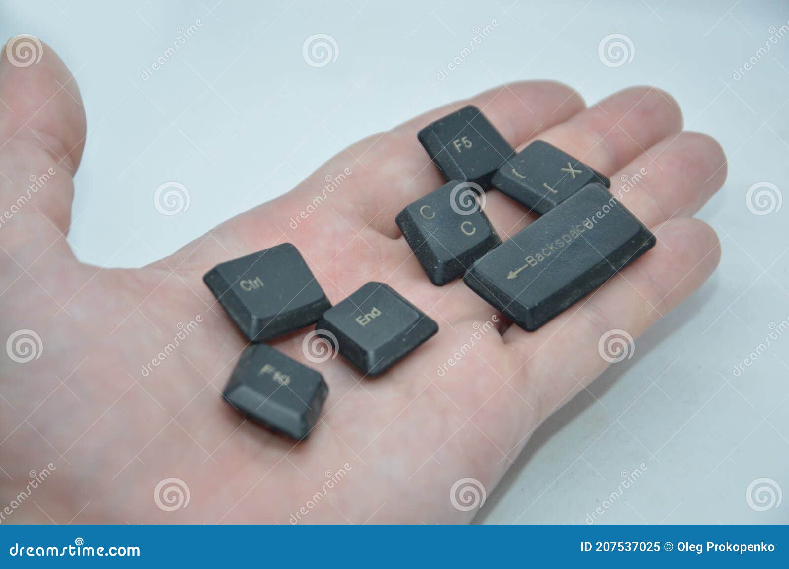 Various Combination of Keys of the Computer Keyboard Stock Image