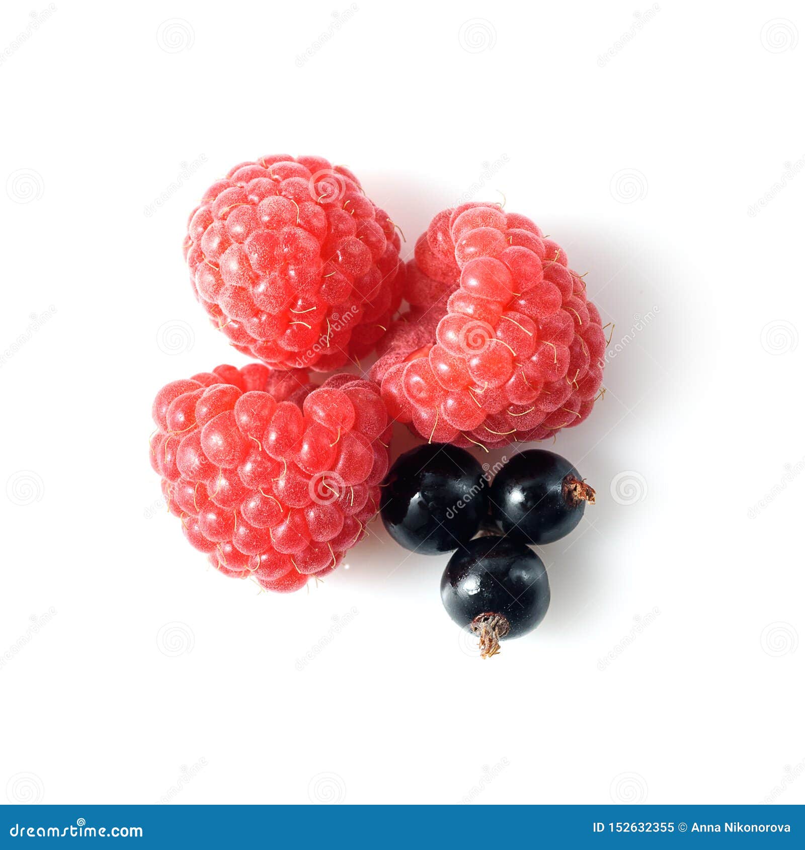 Various Fresh Berries on White Background. Stock Image Image of leaf