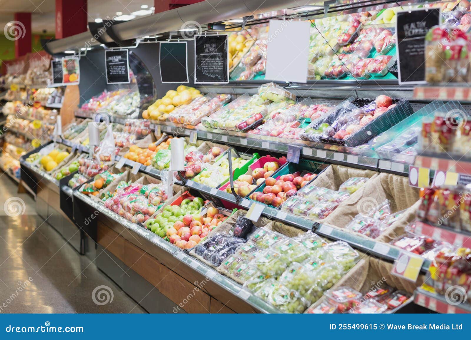 Various Fruits in Grocery Store Editorial Image Image of people, healthy 255499615