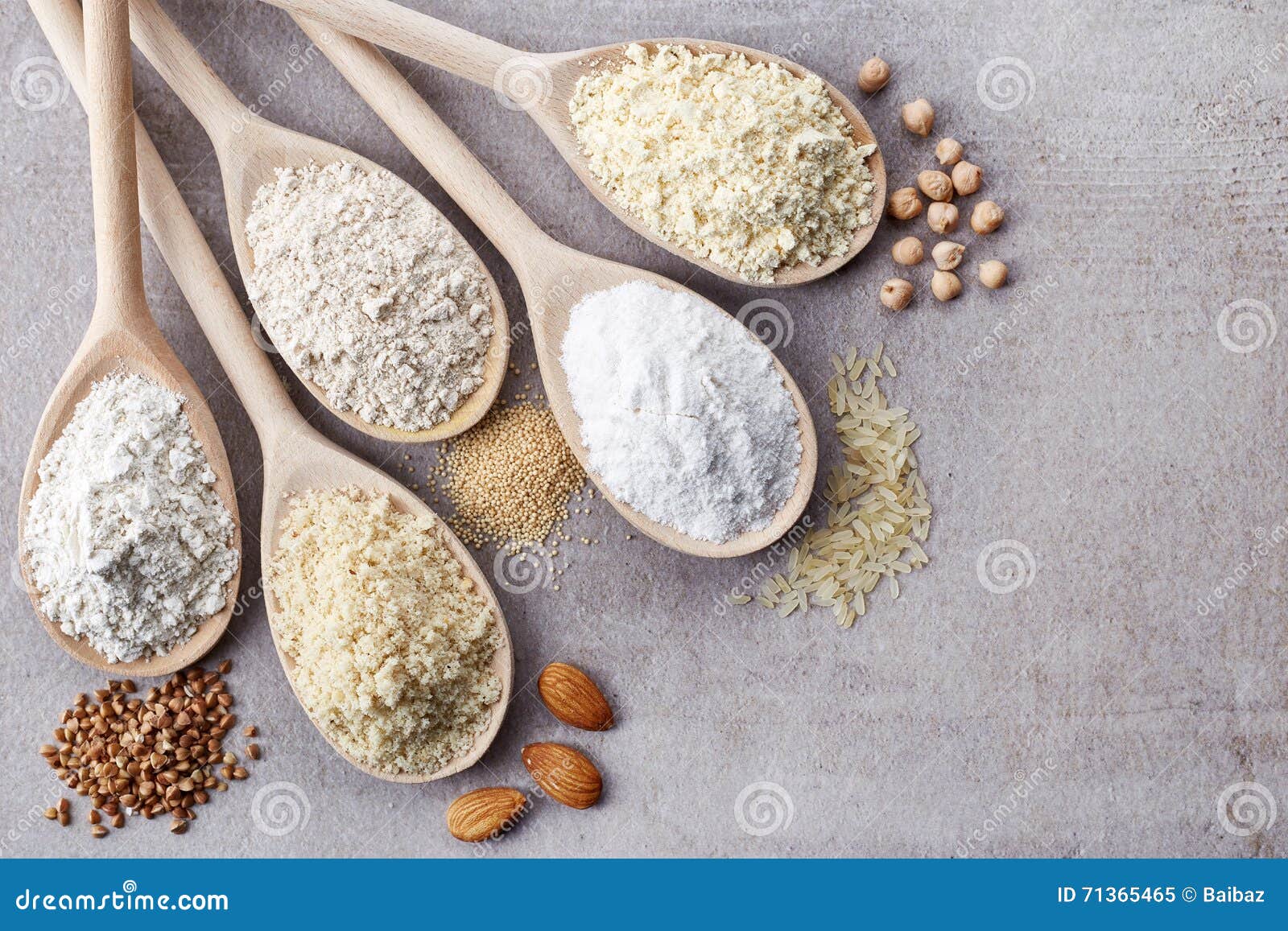 various gluten free flour
