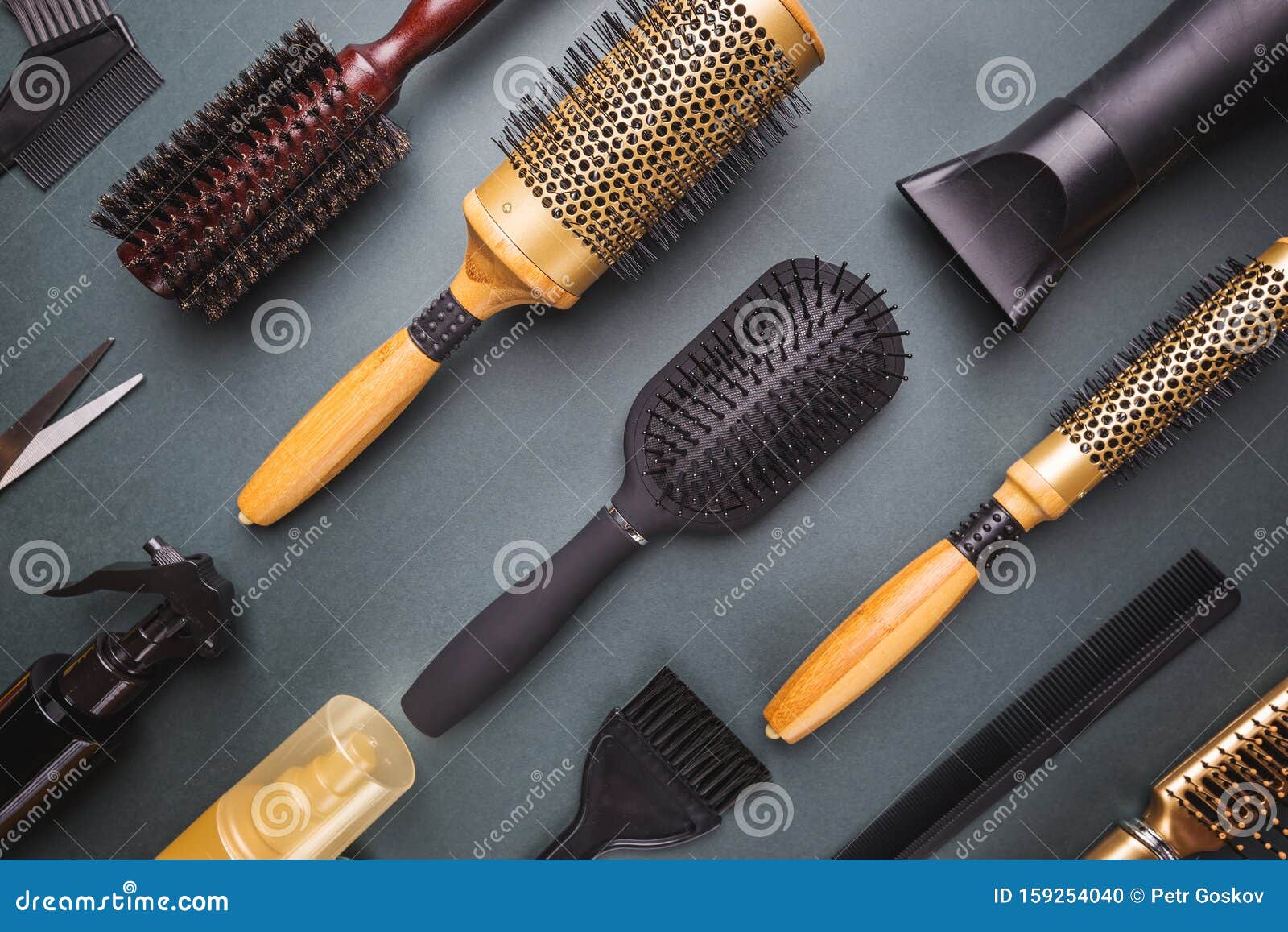Various Hair Dresser Tools Stock Photo Image Of Care 159254040