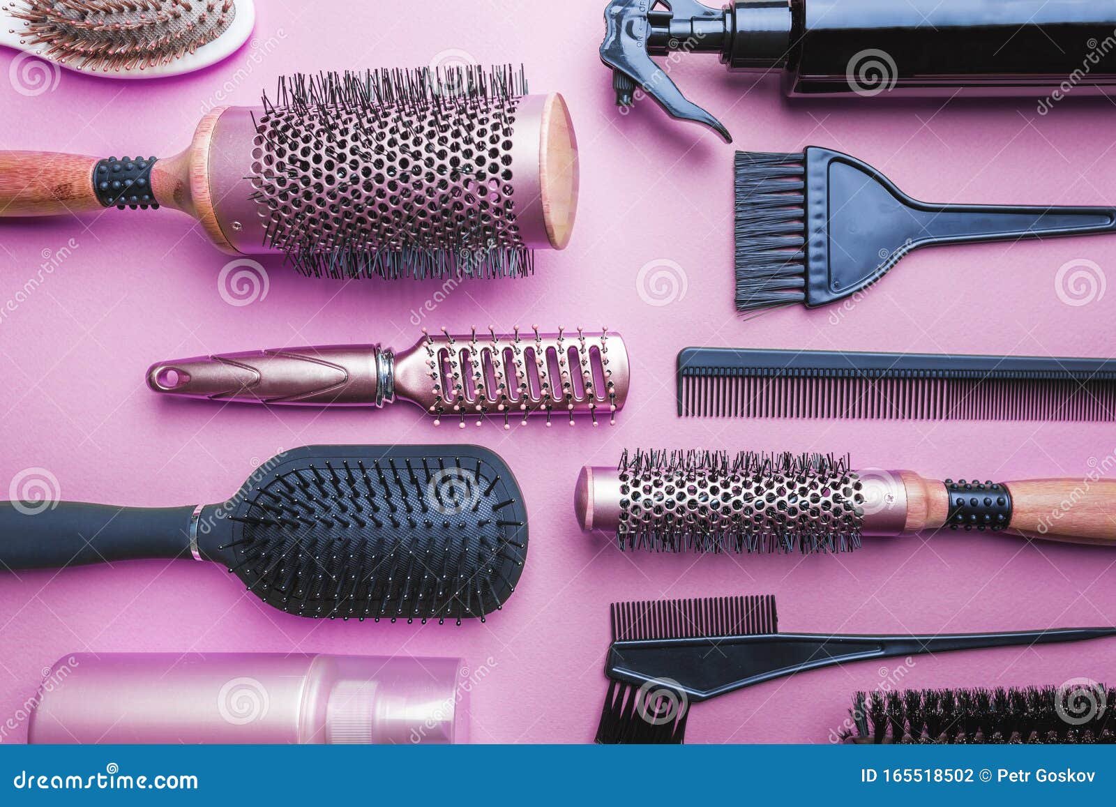Various hair dresser tools stock photo. Image of occupation 165518502