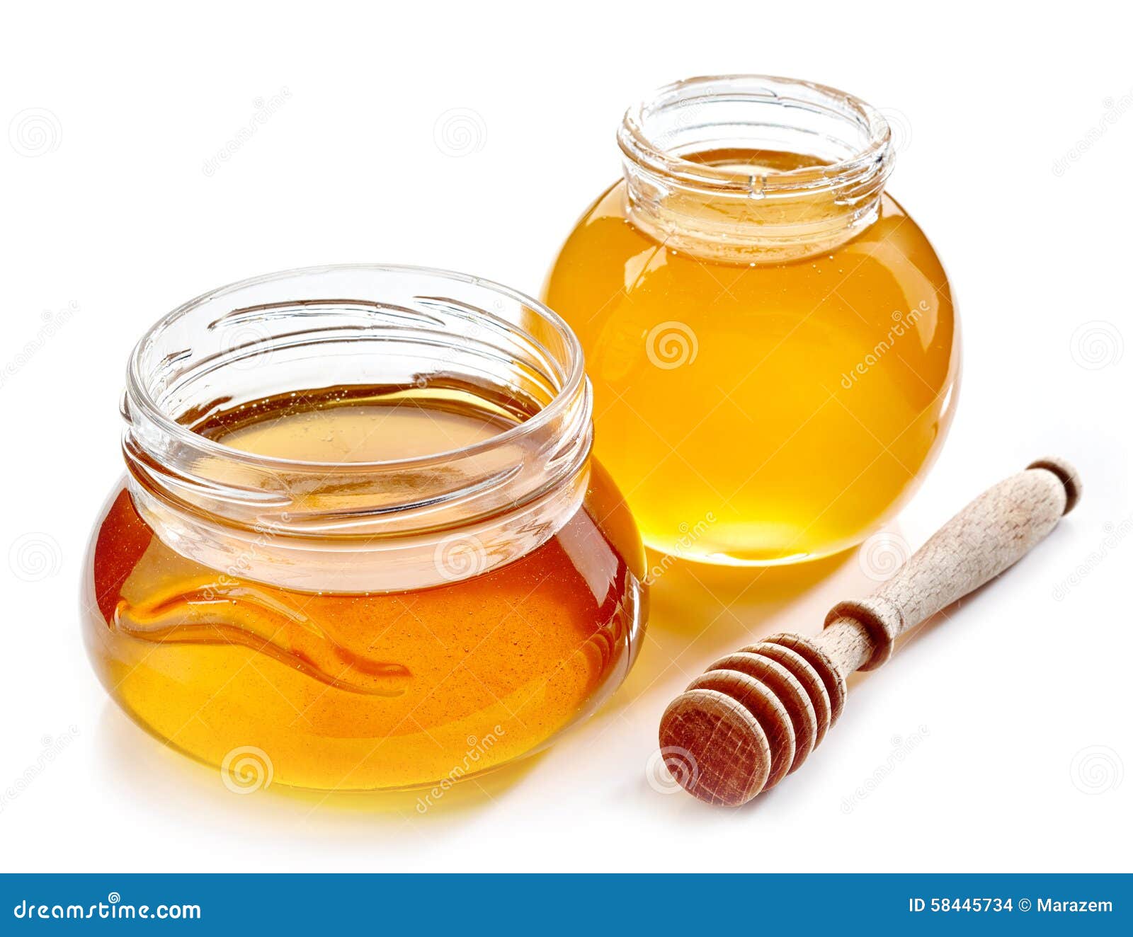 Various honey jars stock photo. Image of food, sweet 58445734