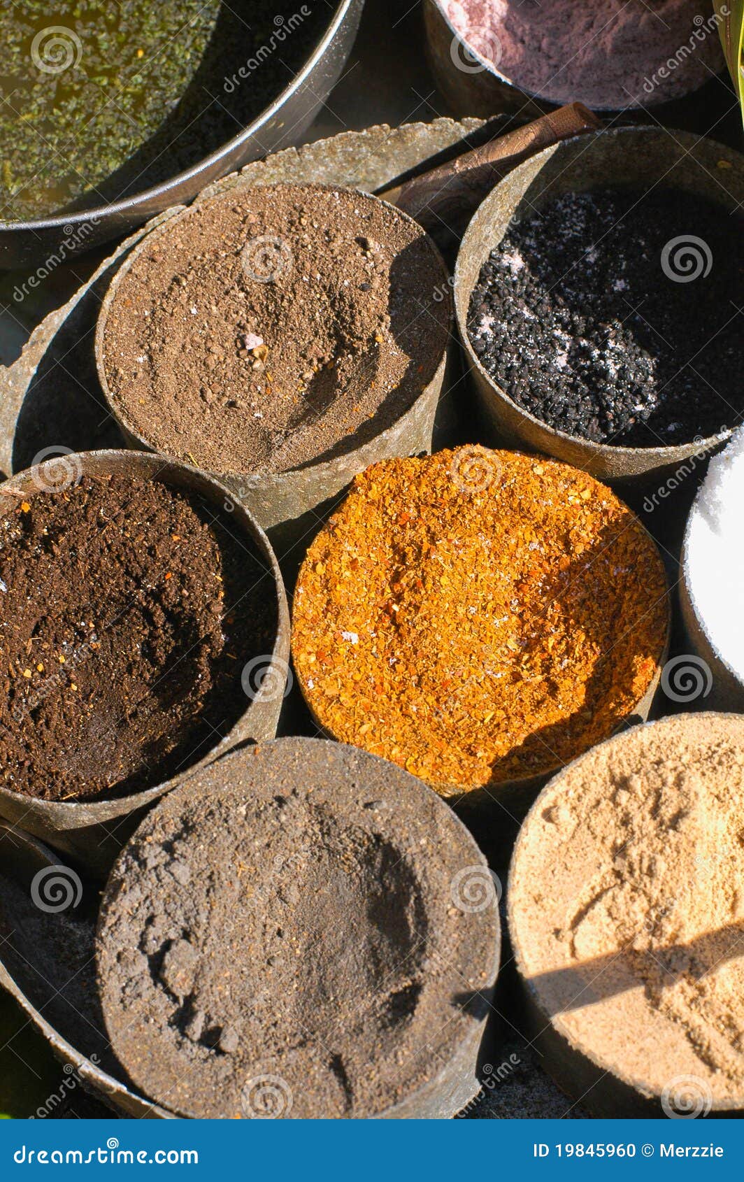 Various Indian Spices That Is Brown Stock Photo - Image of herbs