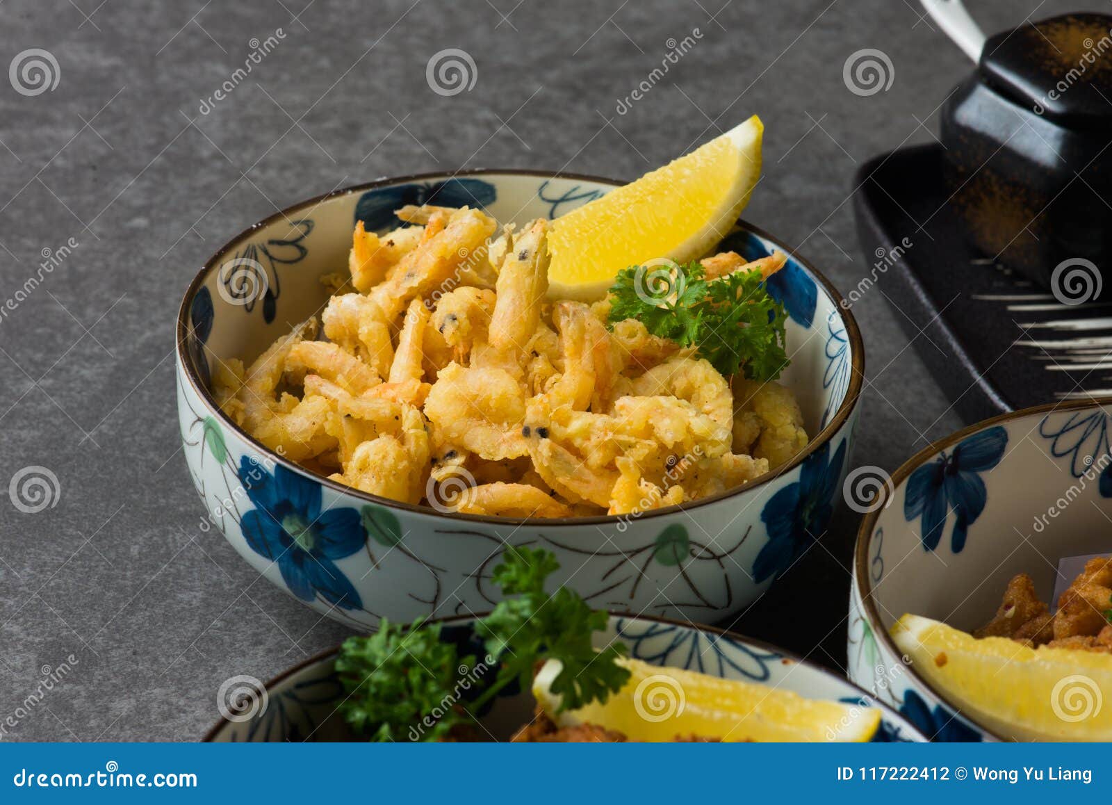 Various Japanese Deep Fried Foods Stock Photo Image of karage