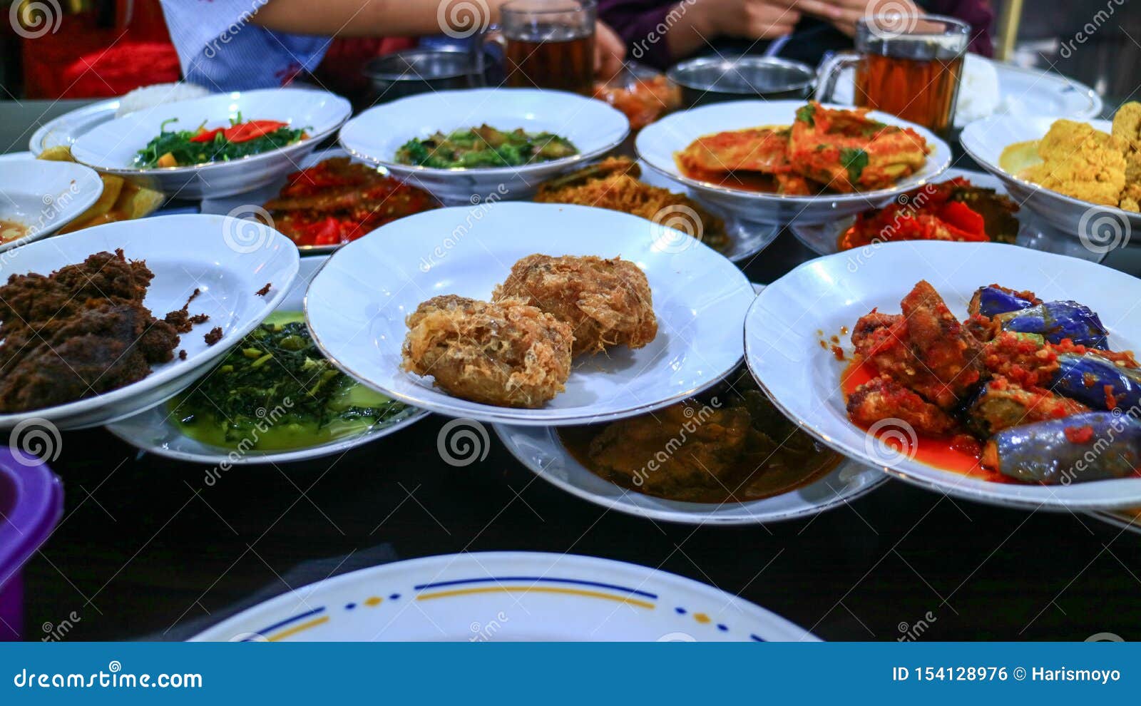 Various Menu of Padang Restaurant Stock Photo - Image of sumatera