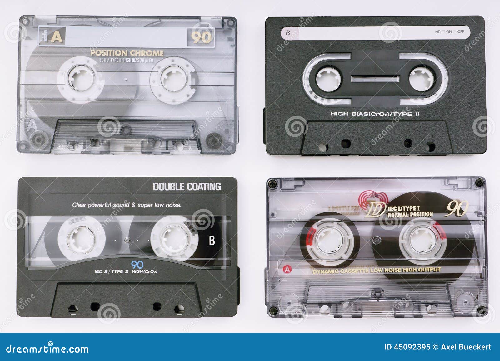 Various music cassettes stock image. Image of copy, listen 45092395