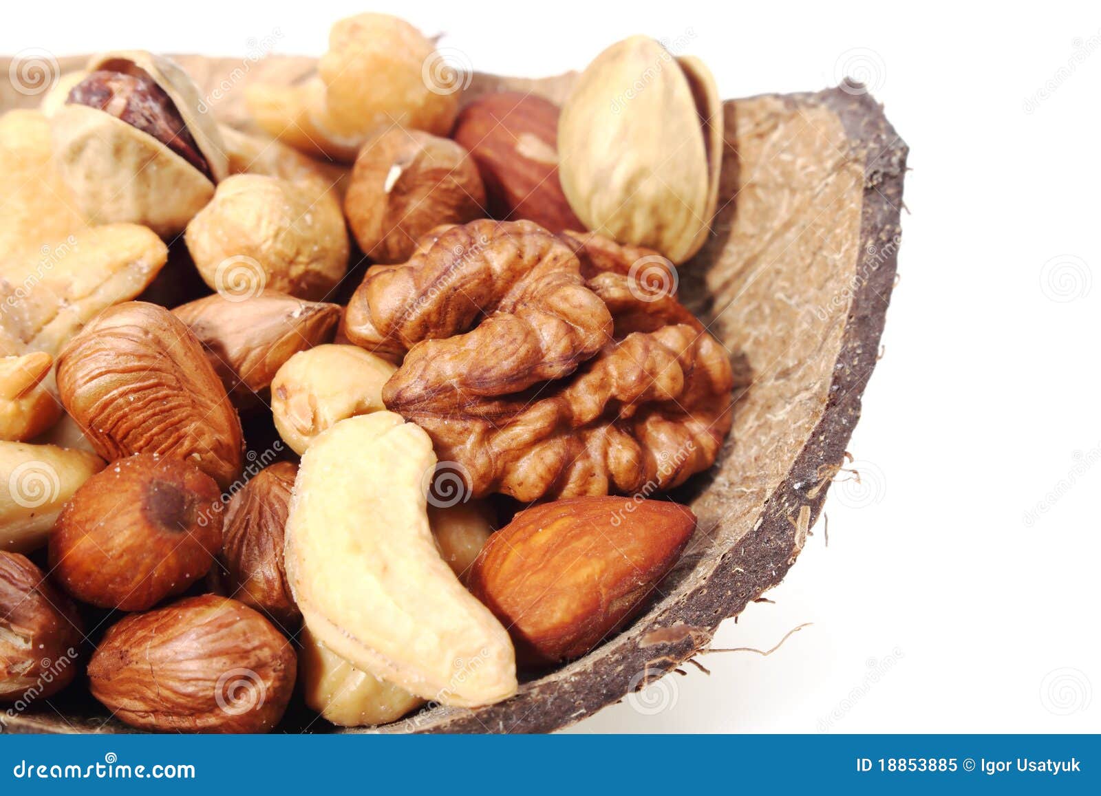 Various nuts stock image. Image of peeled, vegetarian 18853885