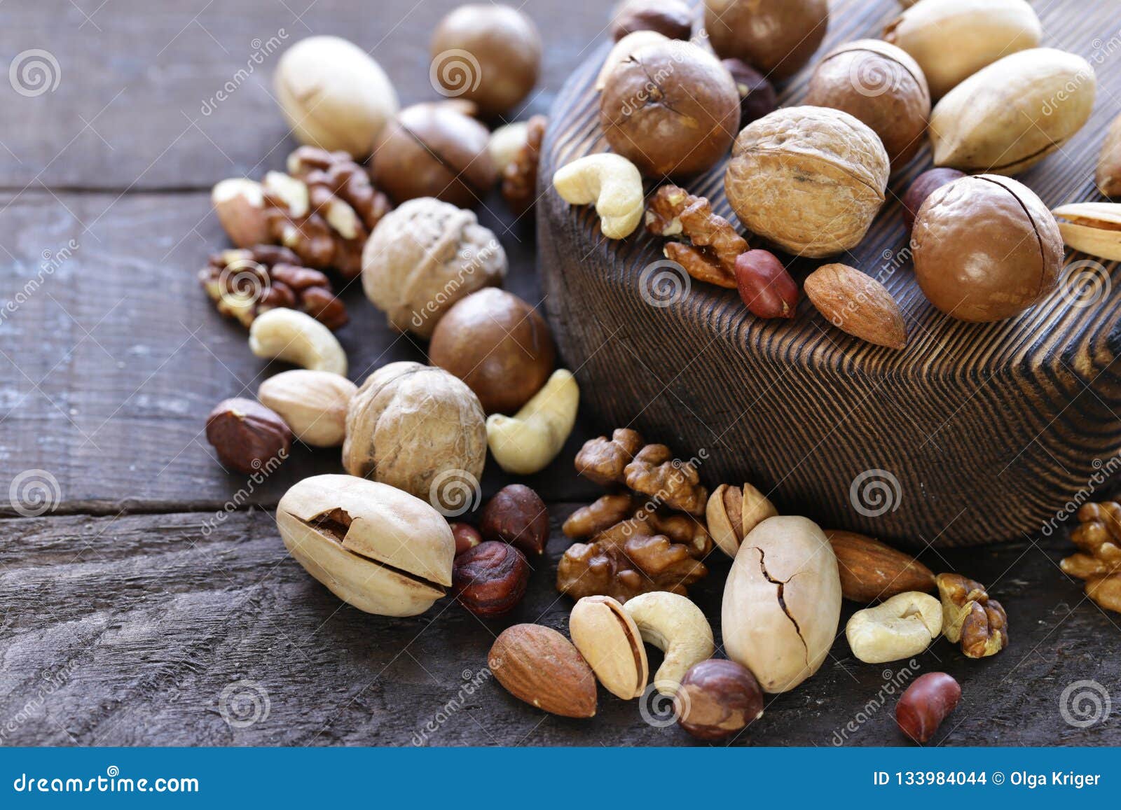 Various nuts stock photo. Image of vegetarian, snack 133984044