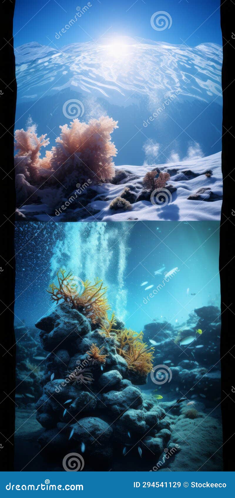 stunning 3d ocean life scenes: cryengine style with infrared filters