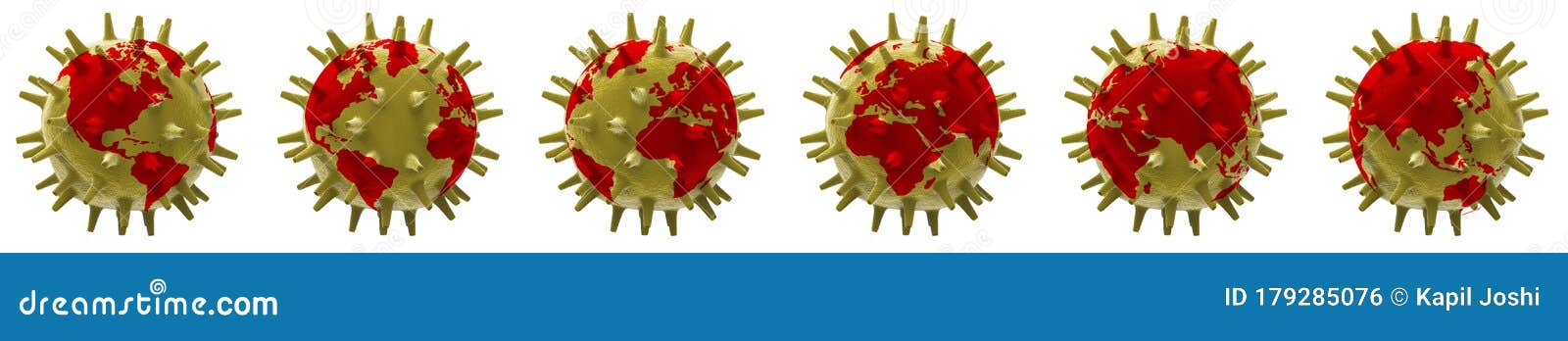 different part of world infected by virus 3d world covid-19 corona virus