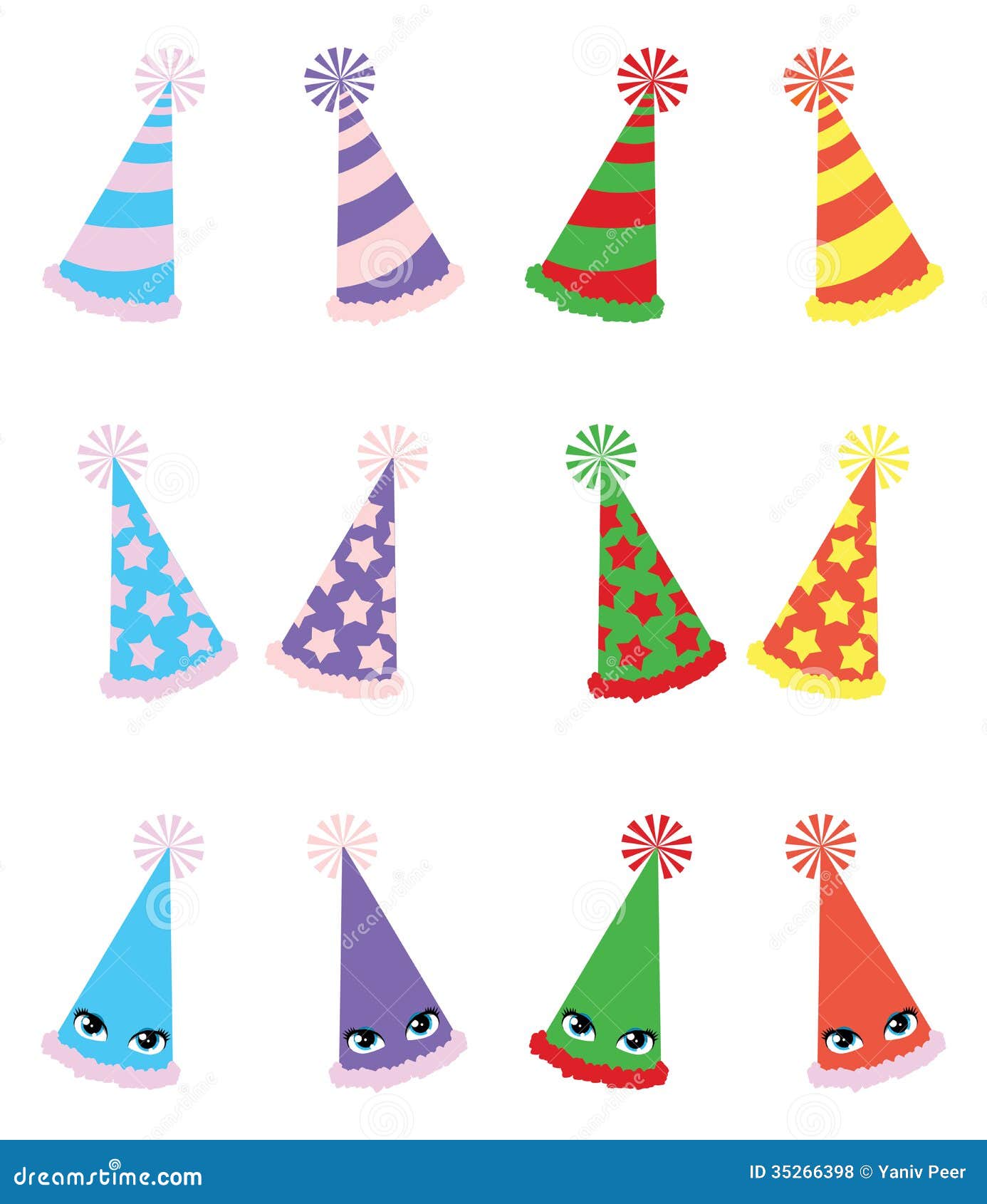 various party hats pack