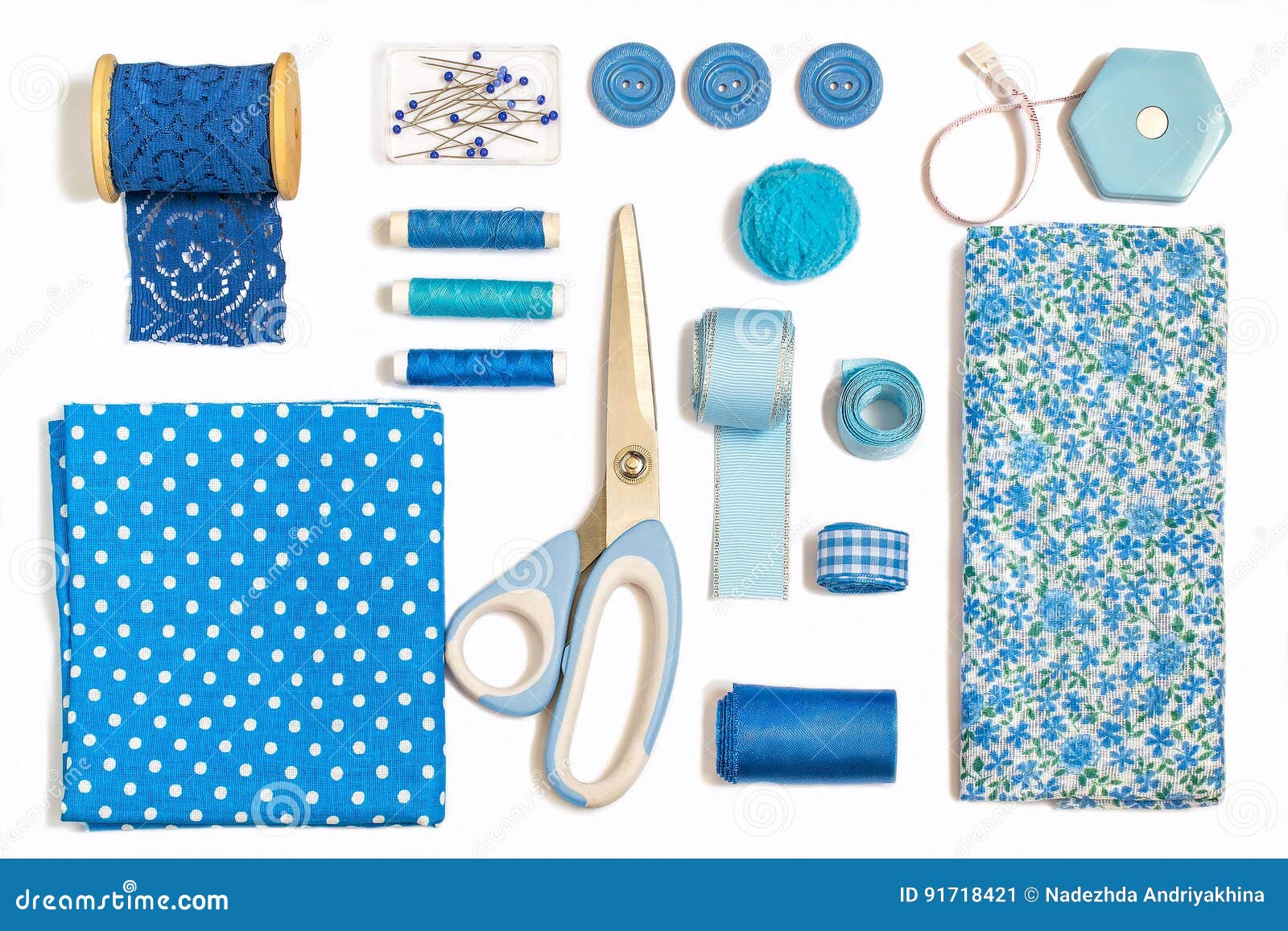 Various Sewing Accessories and Tools Green Shades Stock Photo - Image of  needlework, scissors: 91718416