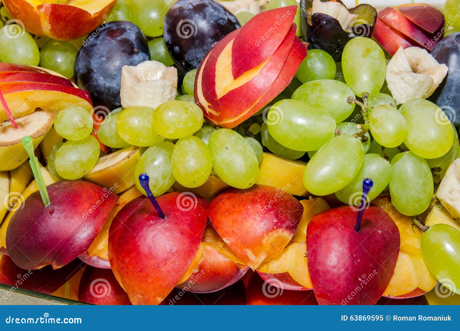 Various sliced fruit stock image. Image of fresh, food 63869595