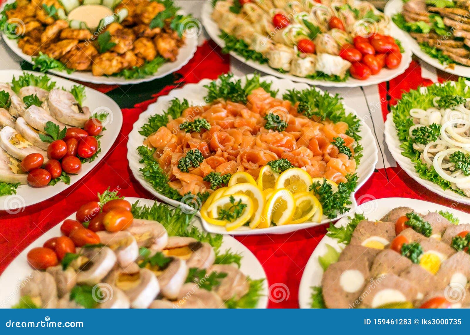 Various Snacks for Celebration Stock Image Image of cuisine, garnish