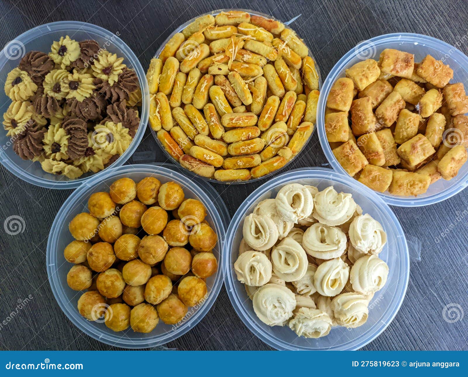 A Various Snacks of Pastries Served on the Table at the Celebration of