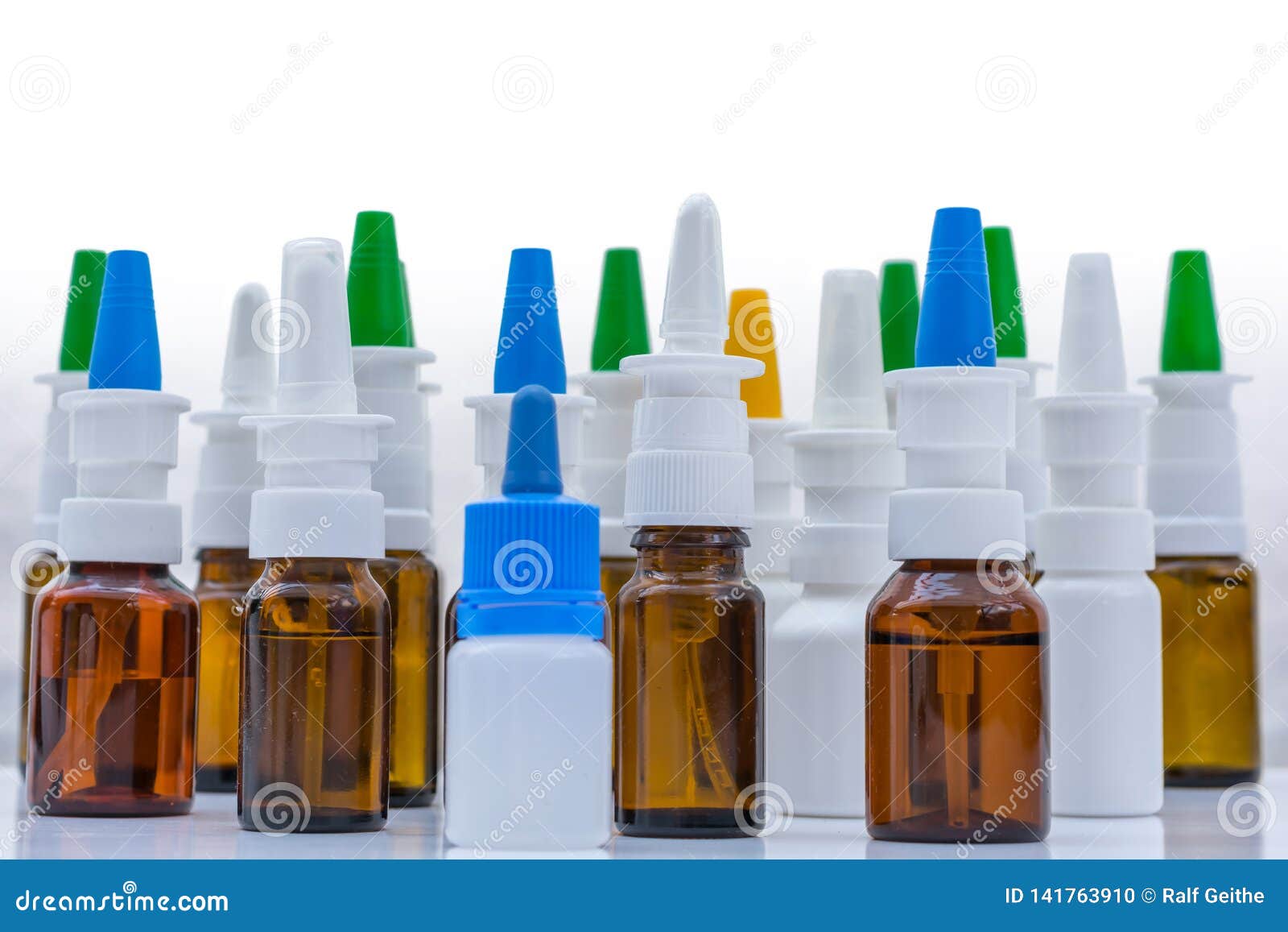 various snuff sprays and nasal sprays as a remedy for cold and allergy
