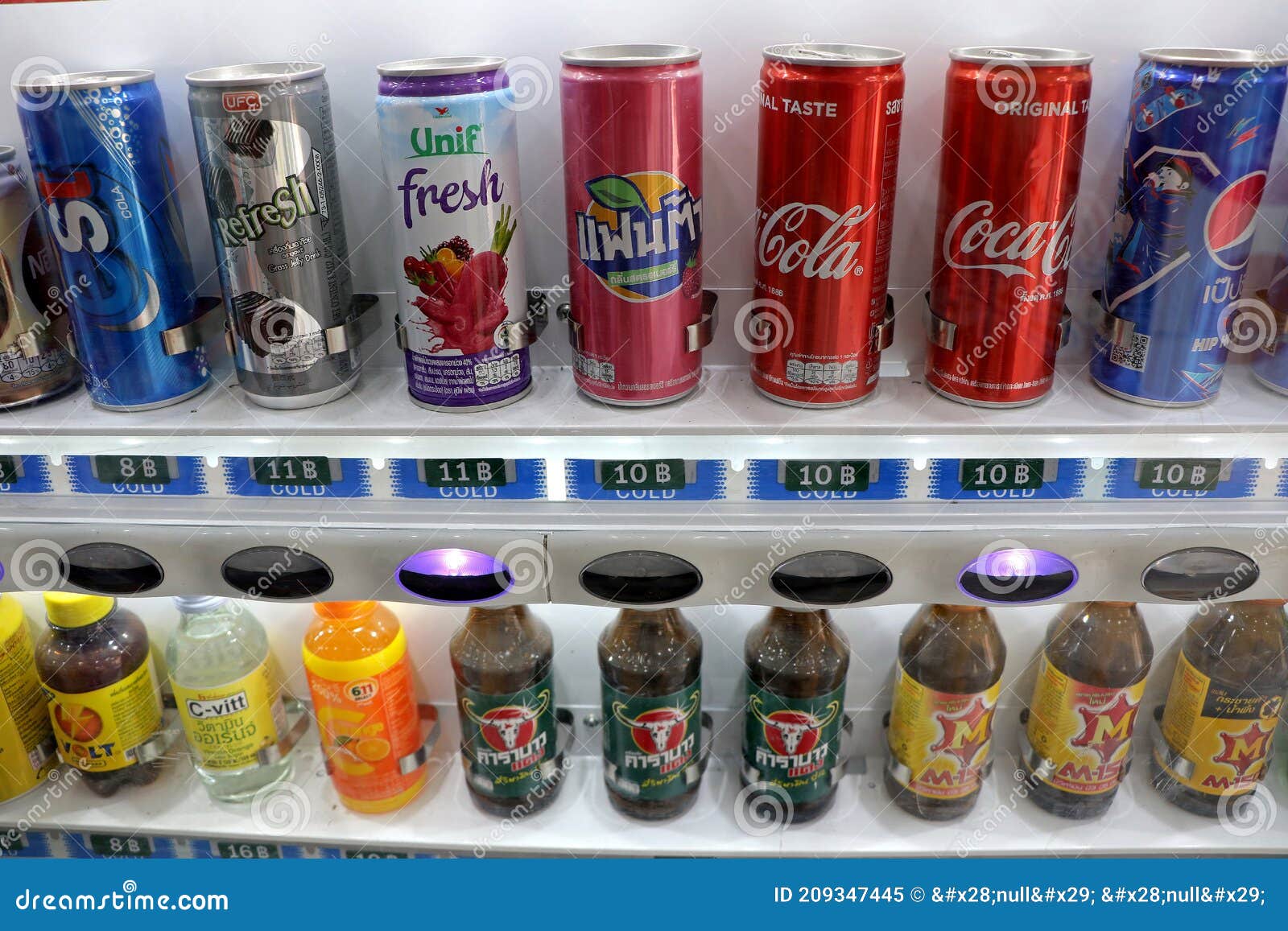 Various of Soft Drink Cans and Energy Drinks . Editorial Image Image
