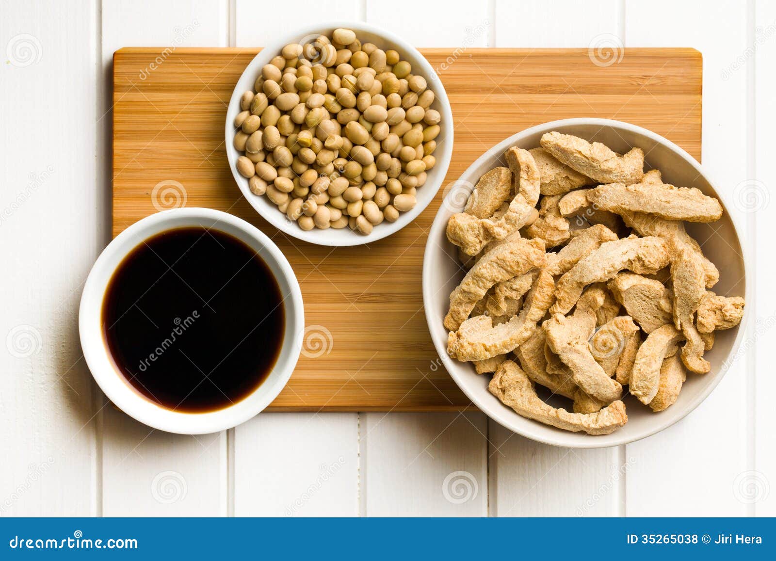 Various Soy Products in Bowls Stock Photo Image of meal, food 35265038