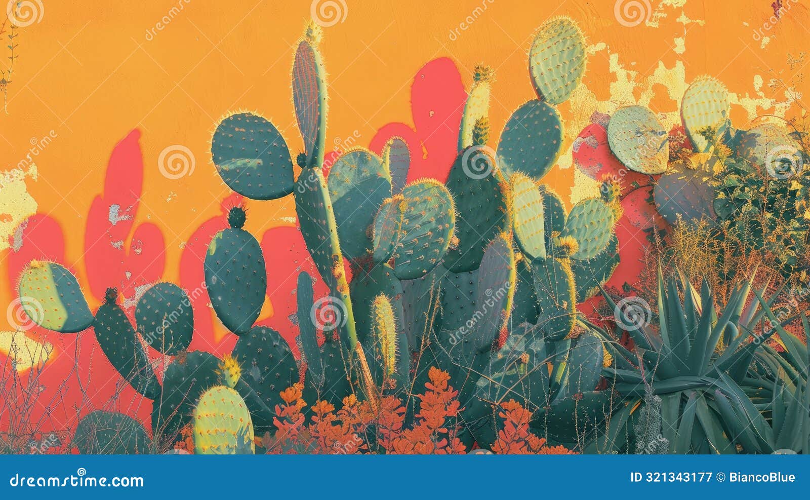various species of cactus thrive in this natural landscape garden aig50