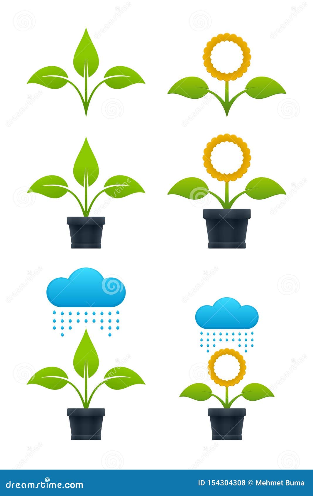 Sprout Vector Illustrations Stock Illustration - Illustration of color ...