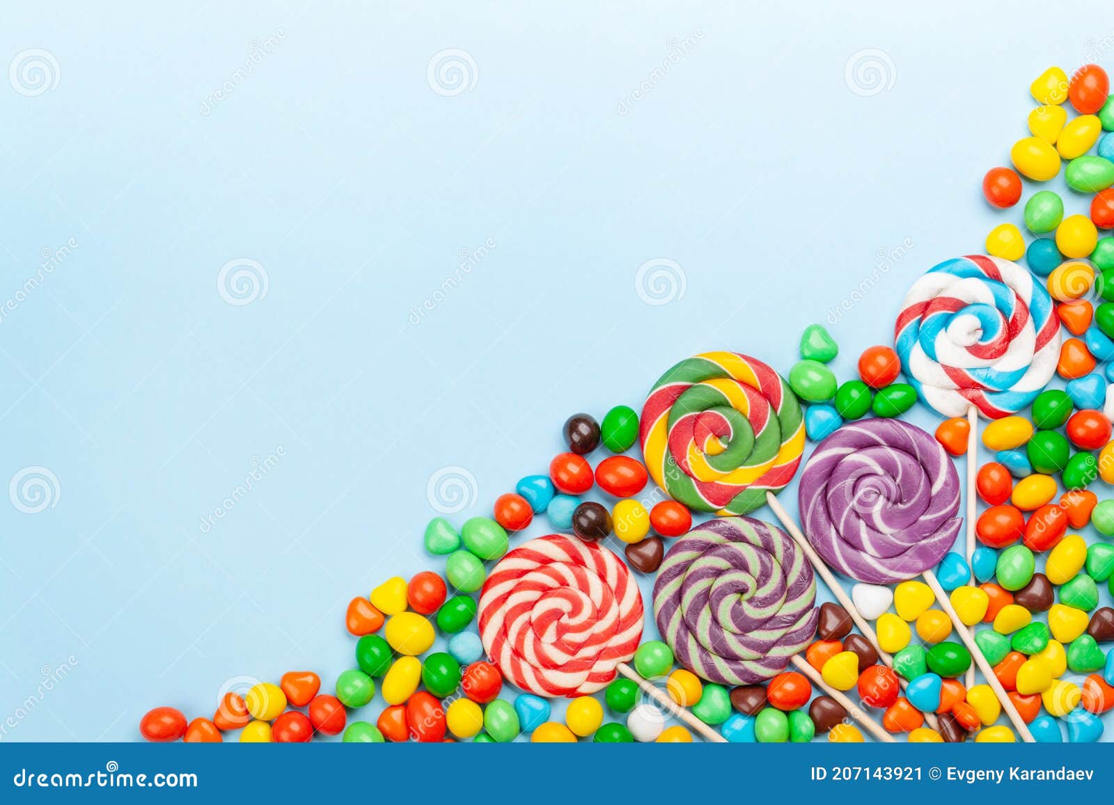 Various Sweets Assortment. Candy, Bonbon, Lollipop Stock Image - Image ...