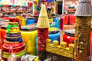 Various Sweets On The Showcase Of Pastry Shop Editorial Stock Photo 