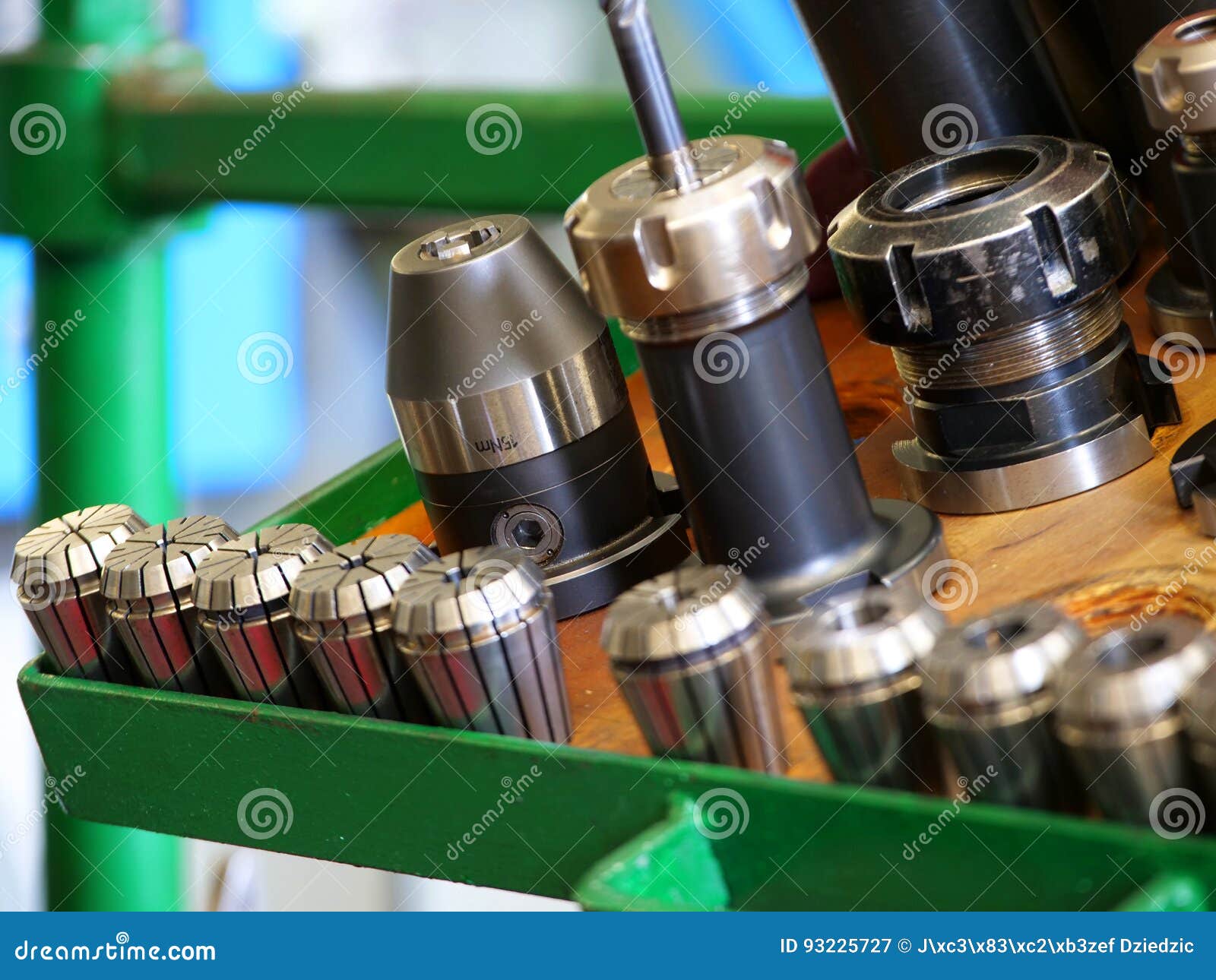 Various Tools in the Machining Center Stock Image Image of drill
