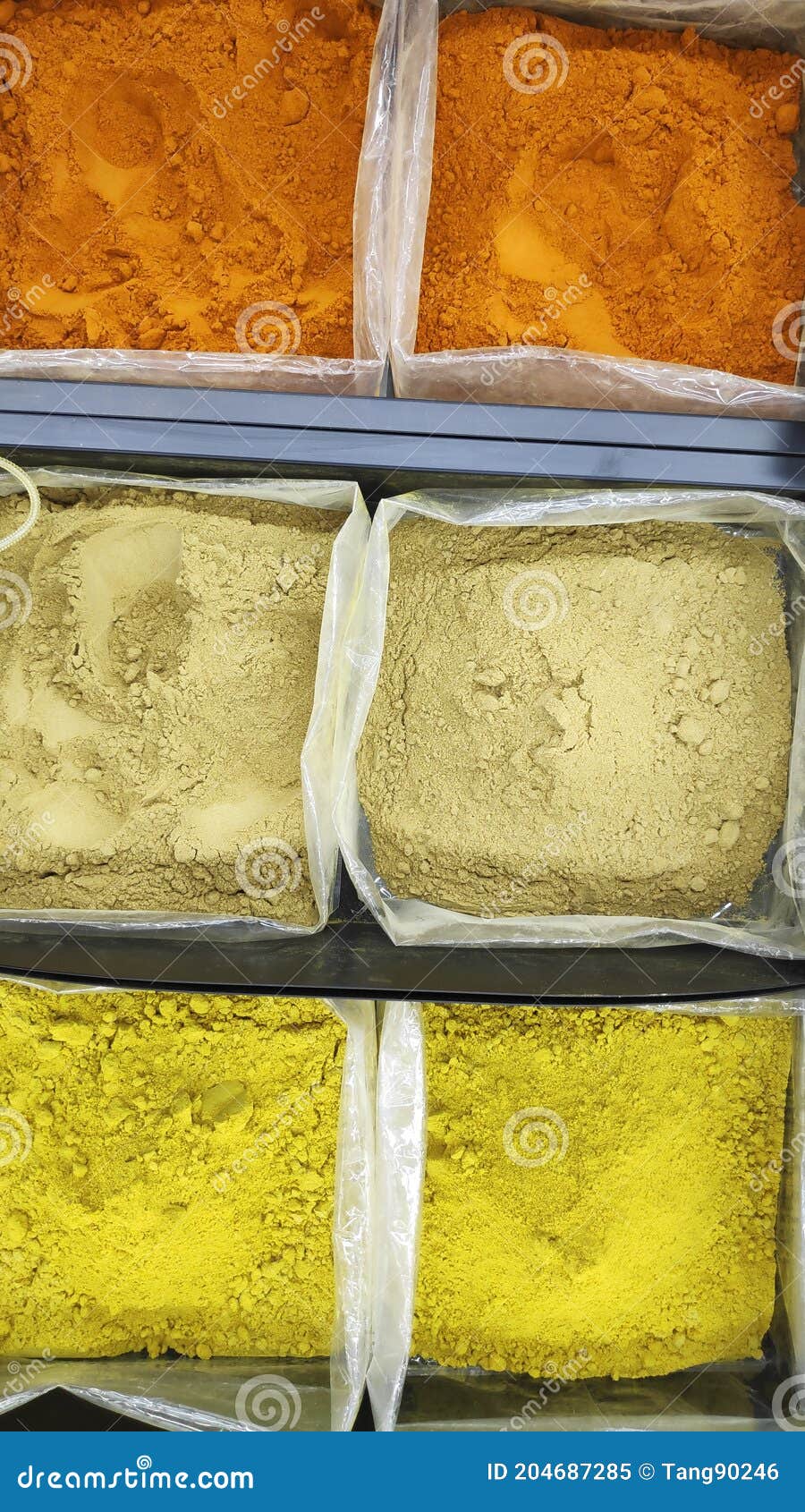 Various Type of Curry Powders on Market Stock Image Image of paprica, curry 204687285