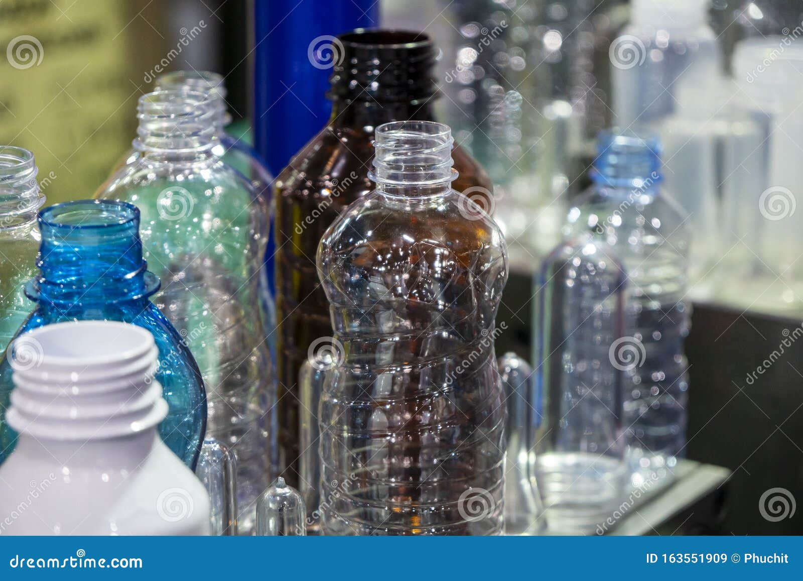 The Various Type of Plastic Bottles. Stock Image Image of environment
