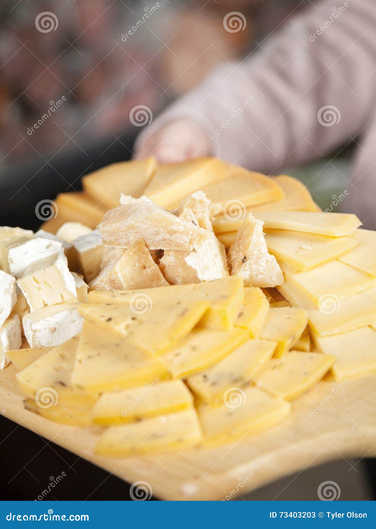 Various Types of Cheese on Cutting Board Stock Image Image of closeup