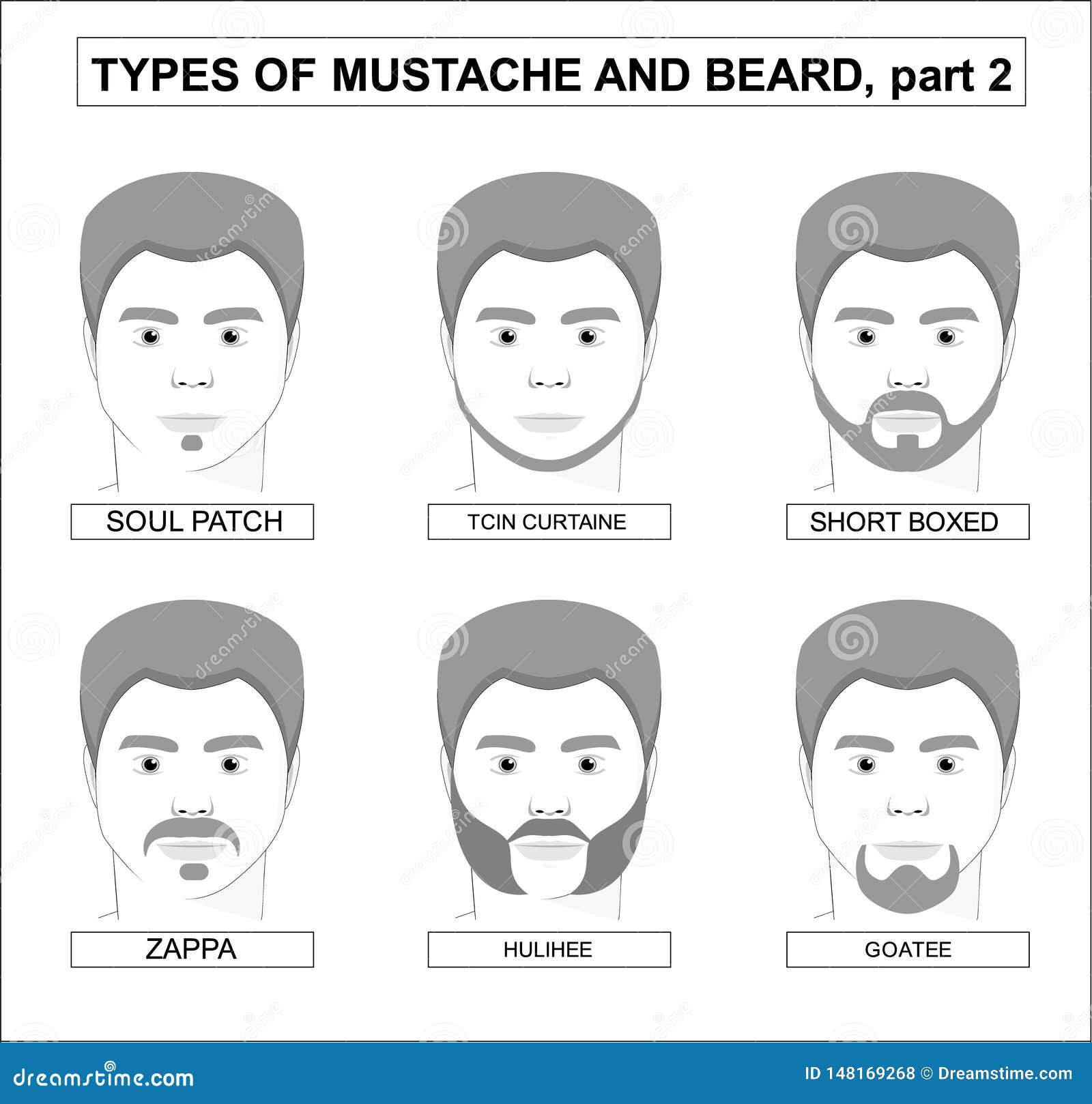 Men Faces A Collection Of Mustaches And Beards Character