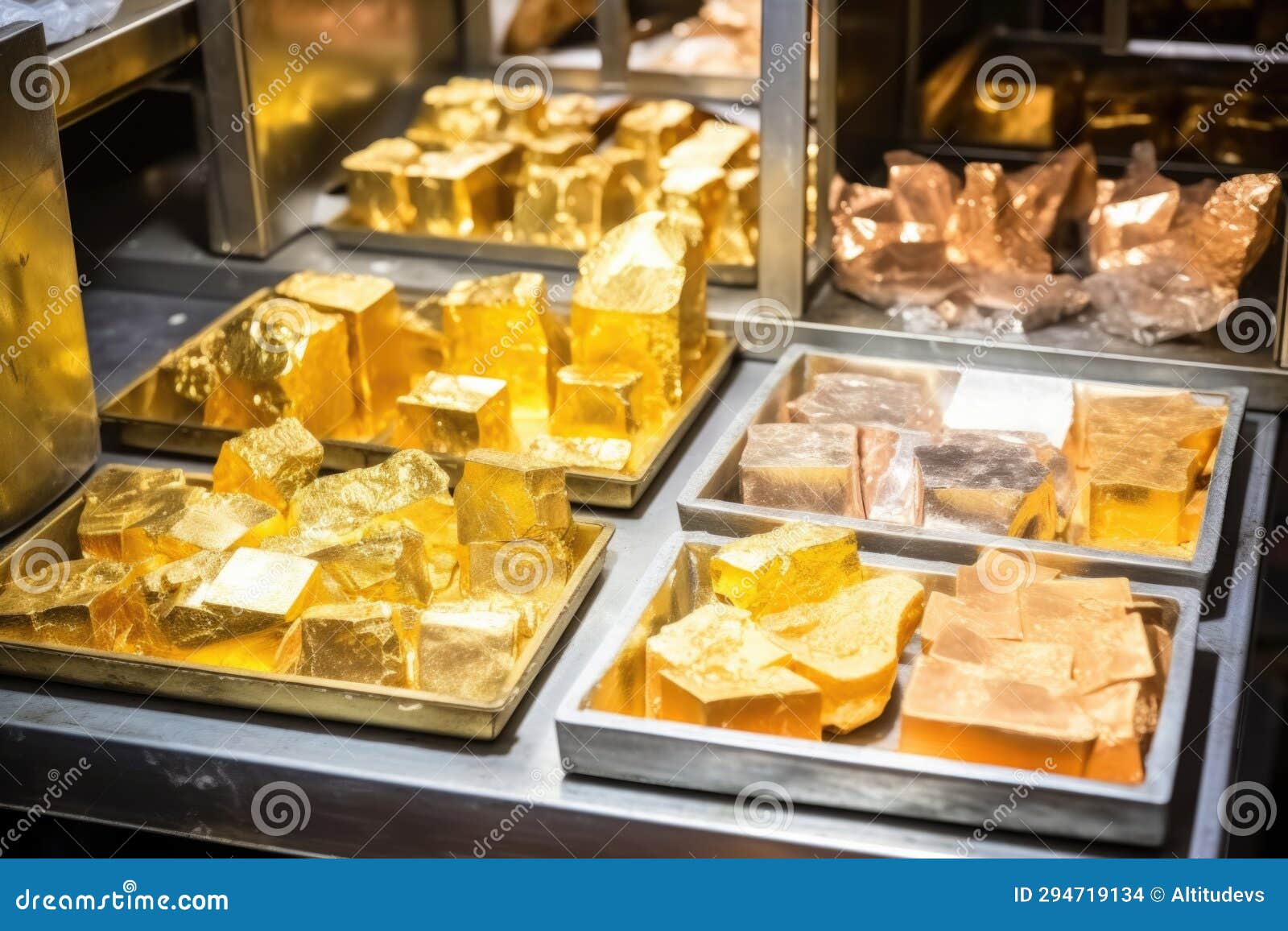 Various Types of Gold Casting Molds Stock Photo Image of equipment