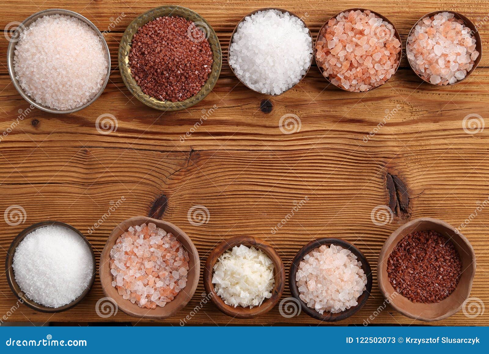 Different Varieties of Table Salt. Stock Image Image of salt