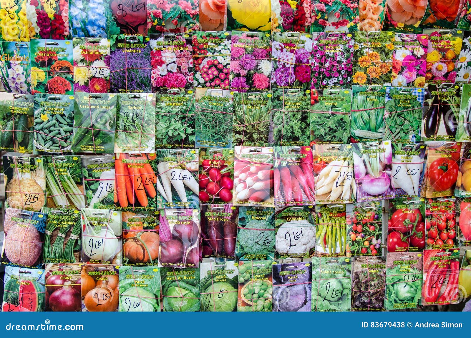 Various Types of Vegetable Seeds Editorial Stock Photo Image of