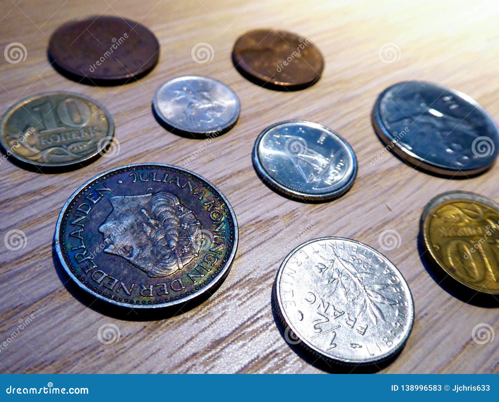 Various Vintage Coins, Money. Stock Image - Image of money ...