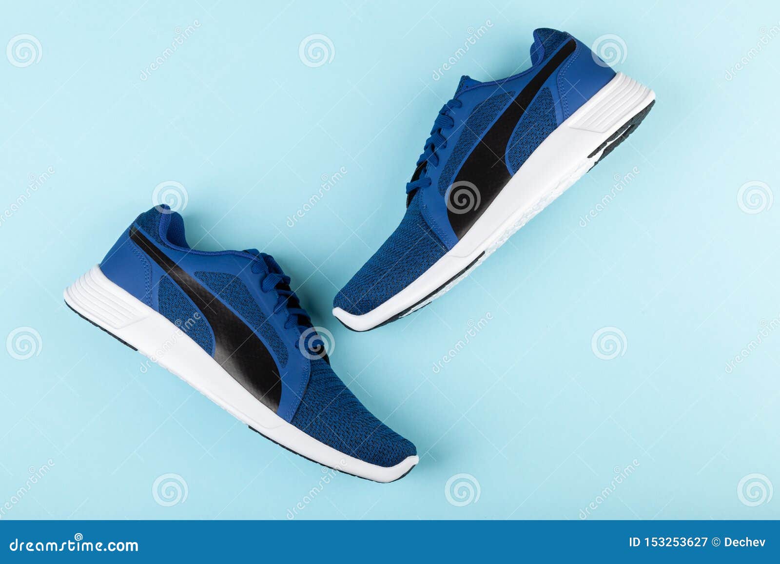 puma navy sport shoes