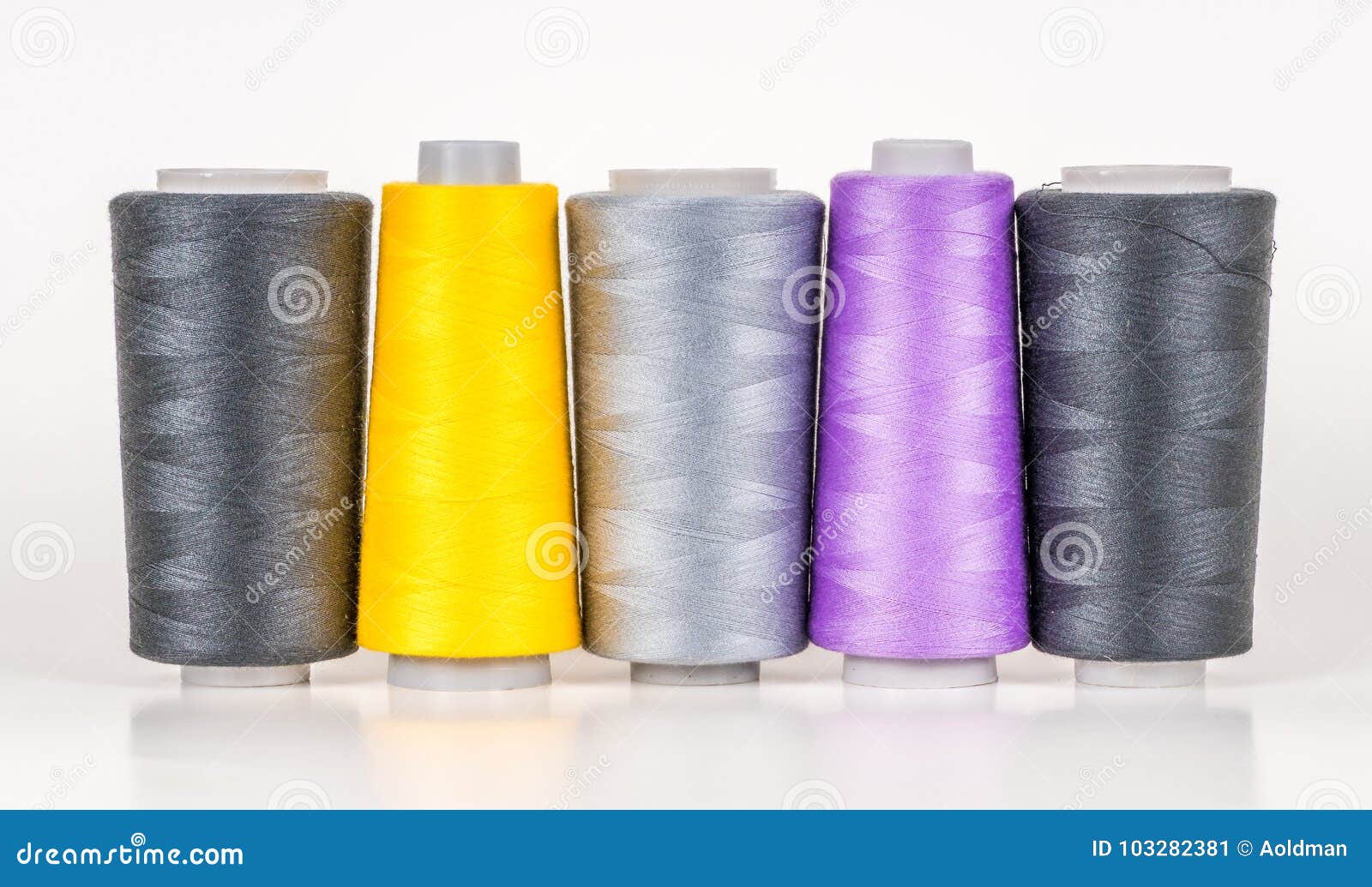 Vary colored thread coils stock image. Image of line 103282381