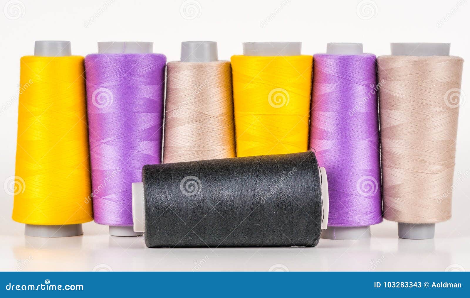 Vary colored thread coils stock image. Image of choice 103283343