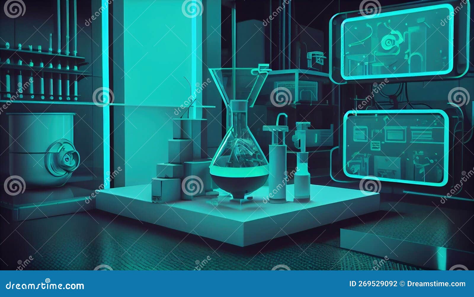 A Vase Sitting on Top of a Table, Made with Generative AI Stock Illustration Illustration of
