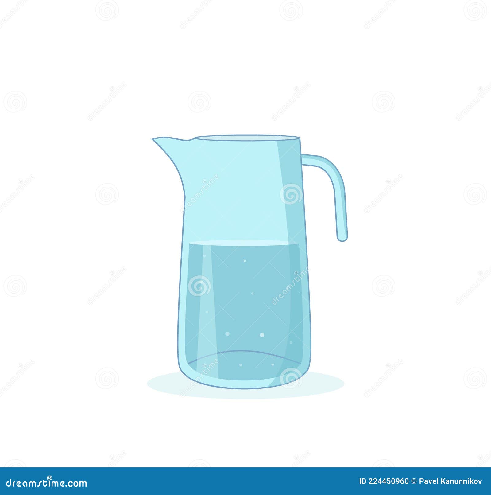 Vaso De Agua. Beber Mucha Agua. Estilo De Dibujos Animados Ilustración del  Vector - Ilustración de cubo, agua: 224450960